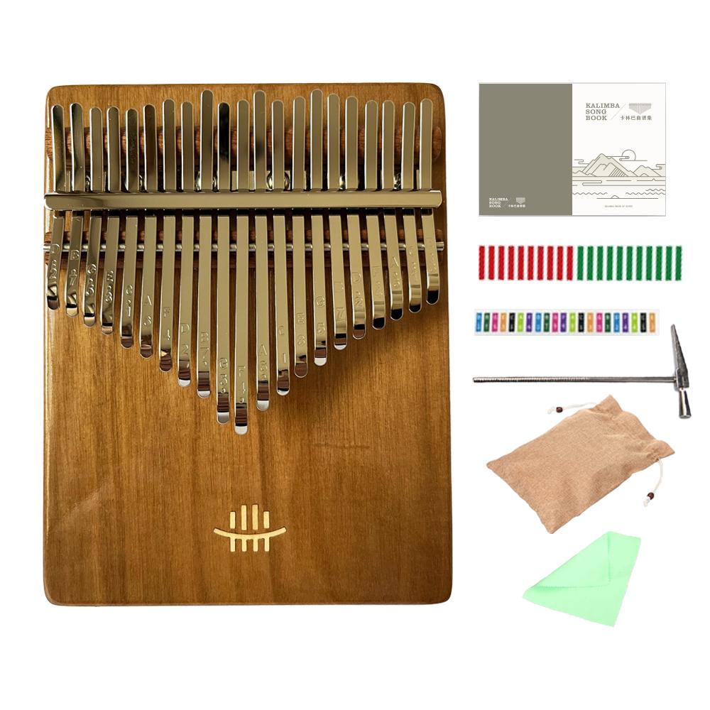 Hluru 21 Key Acacia Kalimba Box Professional 17 Key Resonator Thumb Piano Finger Piano Rosewood Mbira for Beginner