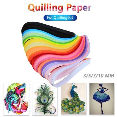 260PCS 26 Colours Quilling Strips Quilling  Paper 3/5/7/10mm For Quilling Kit