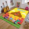 Custom Hey Duggee Mat Personalized Name, Polyester Washable Indoor Entryway Rug, Gift for Christmas, Easter, Thanksgiving Day