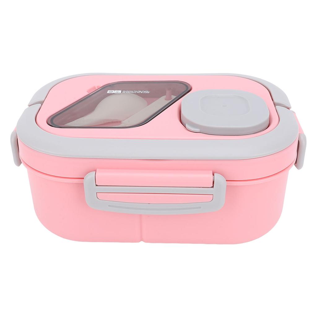 Plastic Lunch Box Large Capacity Compartmentalized Double Layer Student Food Storage Container Box
