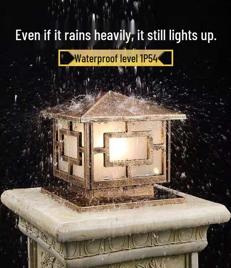 Waterproof Outdoor Gate & Pillar Lights for Villas, Parks, and Communities