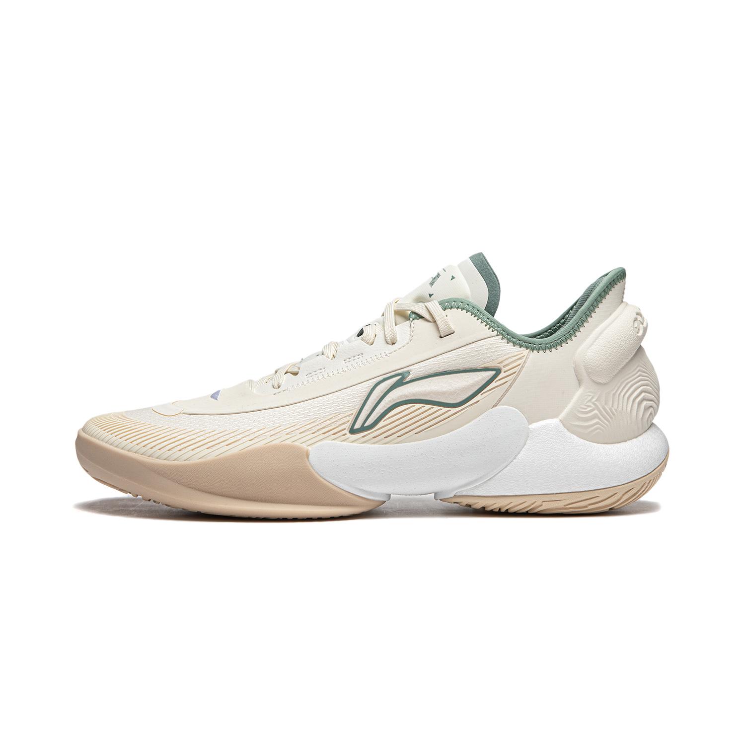 

new LiNing Yushuai 18 V2 Cushioning Anti Slip And Wear Resistant Lightweight Rebound Low Top Basketball Shoes Men s Ecru 46