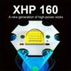 Ultra High Power XHP160 Rechargeable LED Flashlights, Outdoor High Power LED Lantern, 18650/26650 Battery Hand Torch 5 Modes 16-Cores XHP160 Lamp