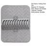 Foldable Dish Drying Mat Super Absorbent Microfiber Drain Pad Stackable Shelf Design Non-Slip Kitchen
