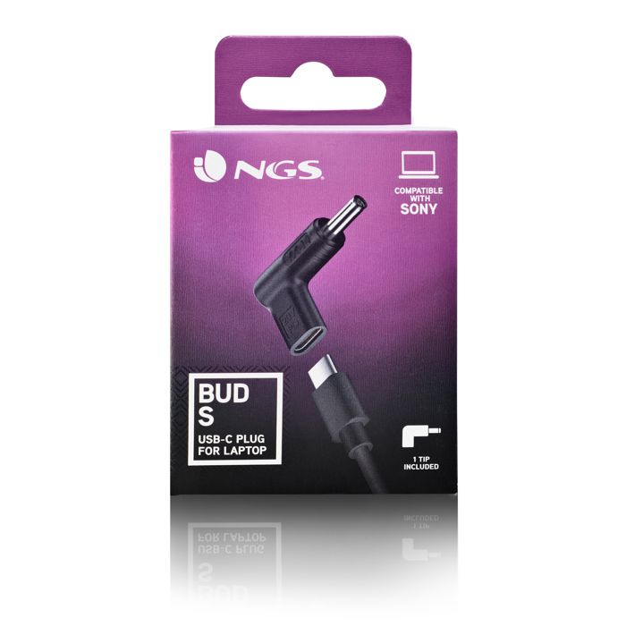 NGS BUD-S : Remplacement De Adaptateur D'alimentation USB-C Compatible Avec Les Ordinateurs Portables SONY.