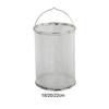 Stainless Steel Fry Basket Kitchen Pasta Strainer Round Mesh Vegetable Fruit Filter Basket for Pasta Frying Cooking