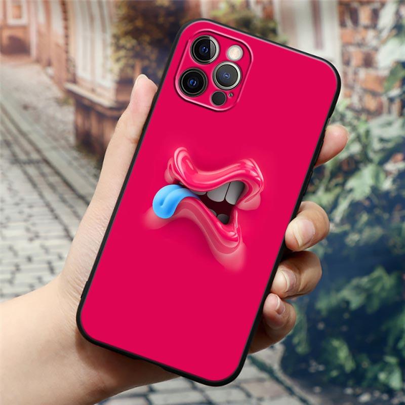 Lustige Niedliche Gesicht Farbe Comics Handyhülle Für Apple iPhone 14 13 12 11 Pro Max 8 7 SE 2020 2022 XR XS Mini Plus Hülle Funda Coque