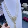 Pearl Necklace: Versatile Cool Collarbone Chain with Tassel Style for a Stylish Look