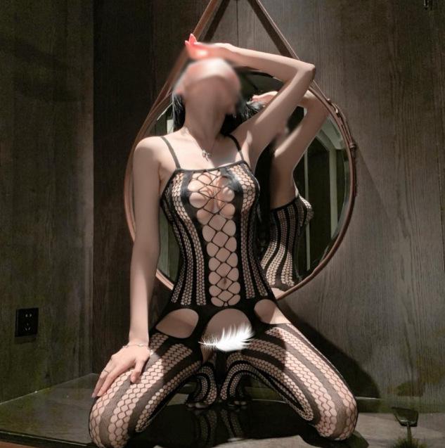 Passionate Plus Size Open Crotch Fishnet Bodysuit Lingerie