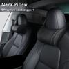 Cuscino Poggiatesta Universale per Auto Cuscino per Collo per Riposo Cuscino per Collo in Pelle Cotone a Memoria Accessorio Adatto Per Tesla Model 3 Y Collo
