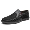 Fashion2024 Summer New Flat Shoes Hollow Breathable Men's Casual Shoes Soft Sole Durable Men's Loafers Versatile Business Shoes
