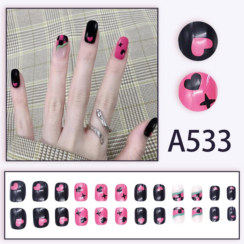 Summer Fresh French Line Cool Style Detachable Nail Art Tips
