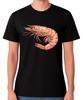 Garnelen Krabben Meeresfrüchte T-Shirt Ozean Meeresleben Grafik Unisex T-Shirt