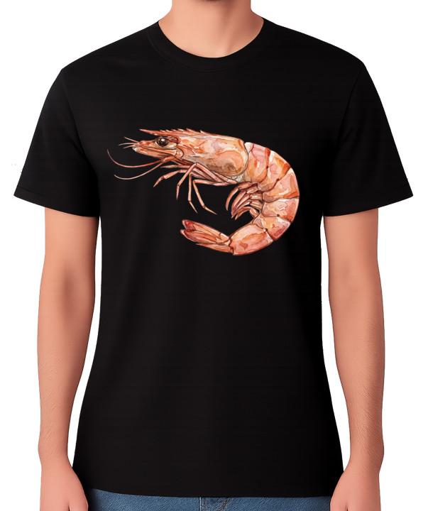 Shrimp Prawn Seafood T-Shirt Ocean Marine Life Graphic Unisex Tee 3XL