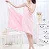 Wearable Microfiber Bathrobe Woman Shower Female Soft Bath Towel for Adults for Home Textiles Bath and Sauna Towels Bathroom