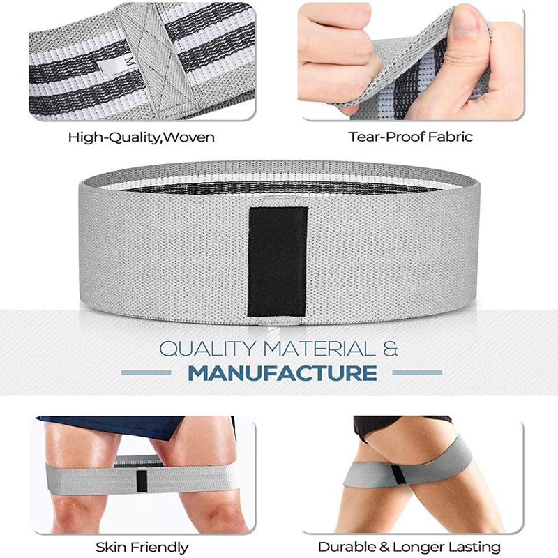 1pz2pz3PZ Elastici Fasce Elastiche Fitness Fasce di Resistenza Yoga Pilates Cerchio per Anca Squat Fasce Espansori Allenamento in Palestra Attrezzatura per Allenamento a Casa