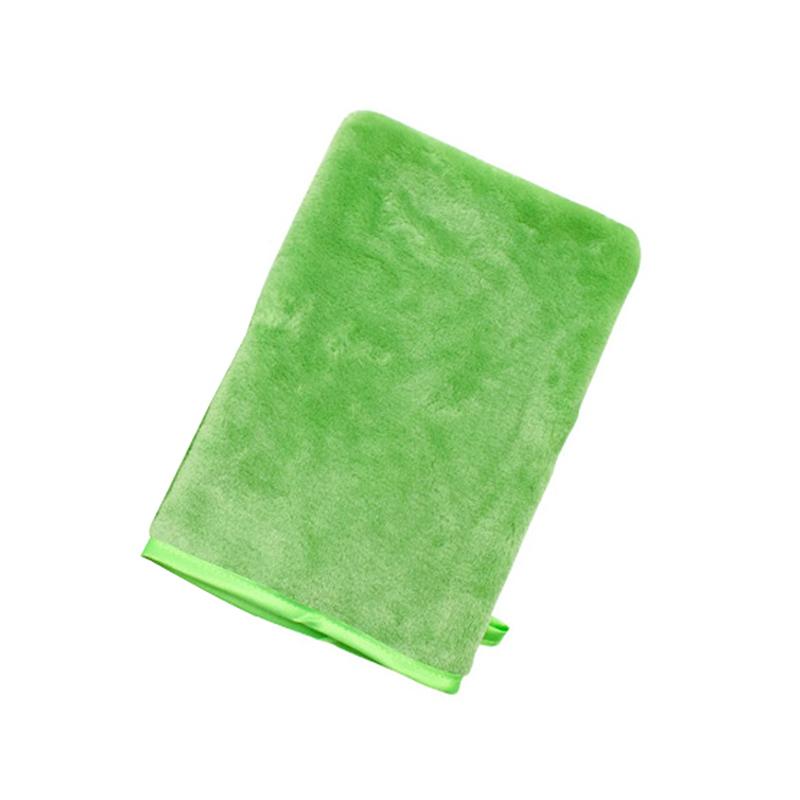 

1Pcs Reusable Facial Cleansing Glove Microfiber Cloth Makeup Remover Towel Face Towel Face Cleaner Pads Wipes Face Skincare Tool зелений
