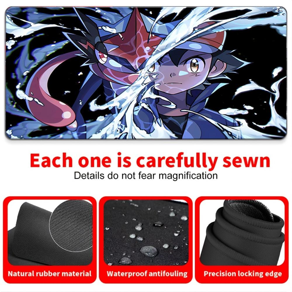 Pokemon Ash Pikachu Campfire Cave Gaming Mouse Pad NonSlip Desk Mat 30x80x0.2cm