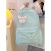 Contrasting colors cute versatile schoolbag female college student cute simple fashion backpack female junior high school student lightweight backpack