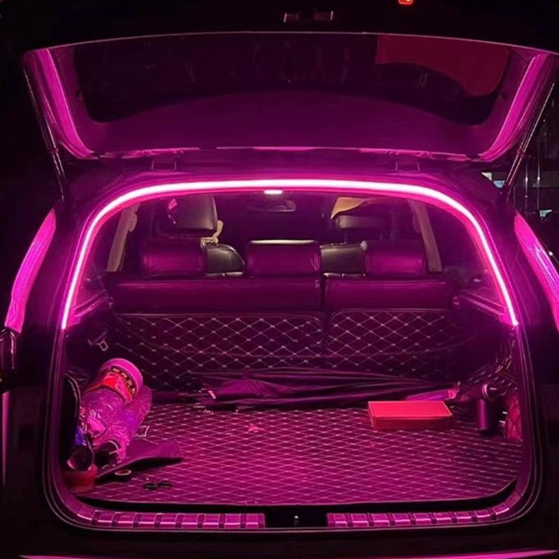 Seamlessly Car Trunk LED Light Strips Silicone Texture Quick Installation Easily Setup LED Cargo Light for Vehicle Trunk