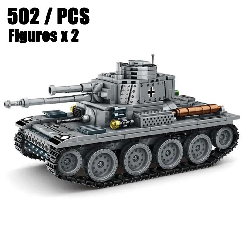WW2 Military Germany JAGDPANTHER G1 Armor Vehicle Type 59 Medium Tank Battle Bricks Army Model Building Blocks Set Kids Toys