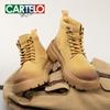 2025 Autumn/Winter Men's Vintage Outdoor High-Top Yellow Leather Boots