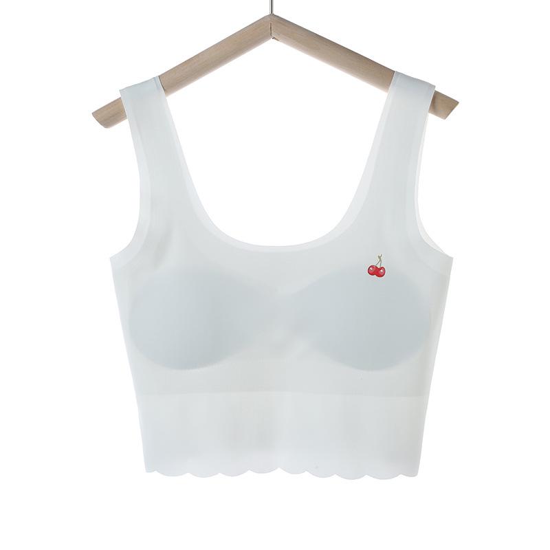 

Бесшовные тренировочные бюстгальтеры Ice Silk для девочек : Идеально подходит для учеников младших и старших классов средней школы. M (50-80 jin)