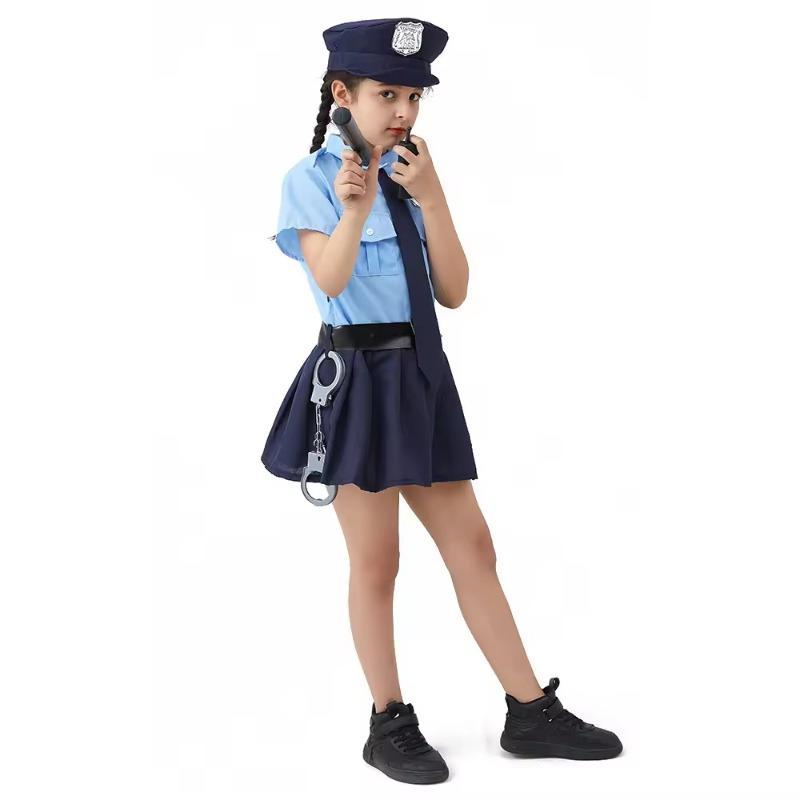 Girls Uniform Cosplay Costumes Children Stage Performance Uniform Props Costumes Party Costumes