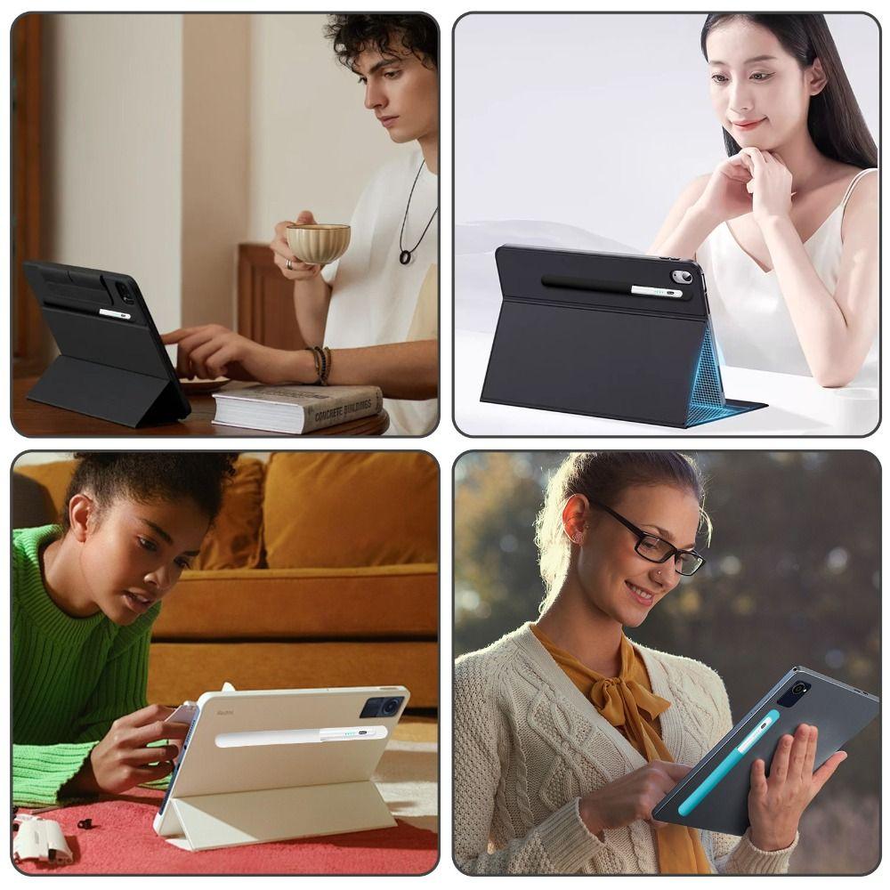 Self-Adhesive Pencil Holder Anti-loss Pen Clip Portable Protective Sleeve