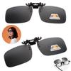Polarized Flip-up Clip-on Sunglasses For Men And Women, Tac Lens, Uv400 Protection