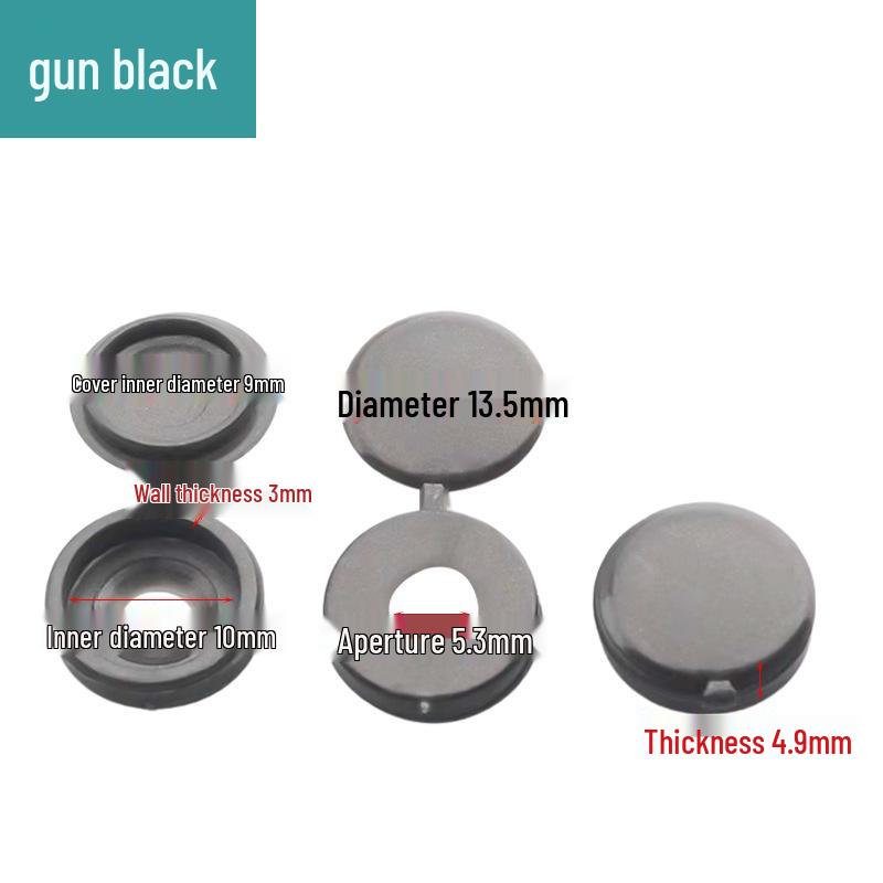Decorative Plastic Screw Caps for Furniture and Wardrobes - Three-in-One Design