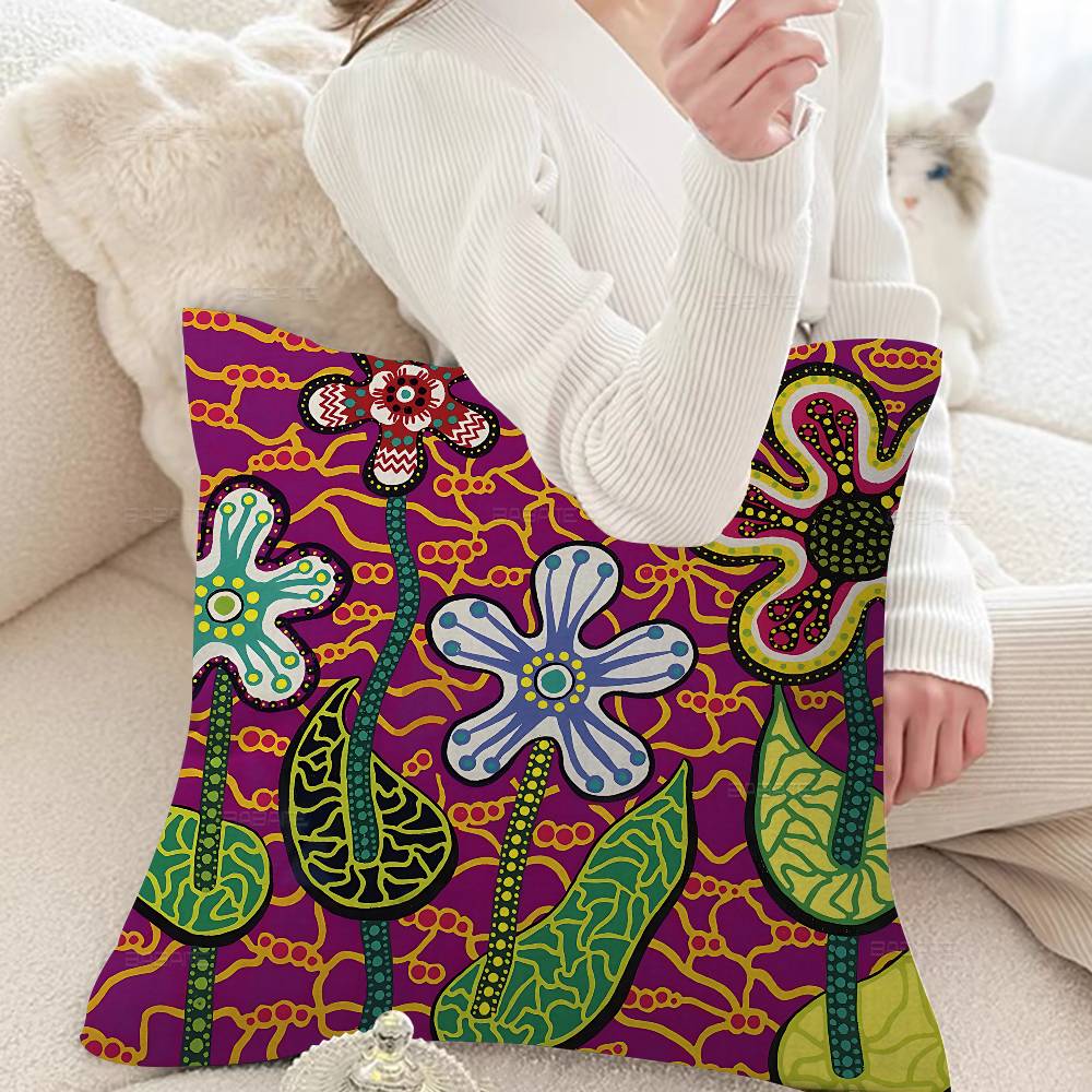 Yellow Dots Yayoi Kusama Lucky Dragon pillow cover sofa cushion cover home room decoration children gift
