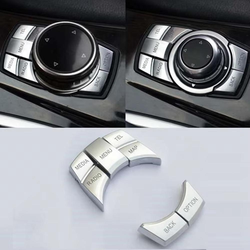 Car Multimedia Big Knob Covers Button Trim Control For BMW F10 F20 F30 IDrive