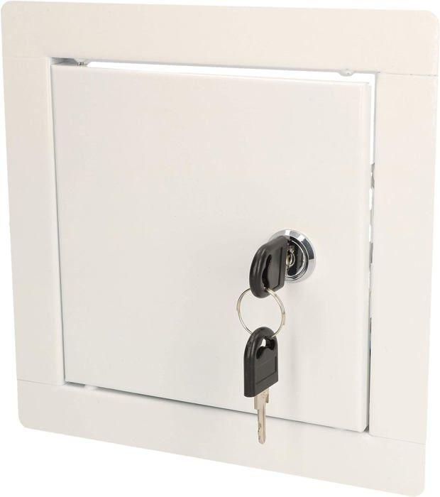 Trappe de visite - KOTARBAU - 15 x 15 cm - Métal - Blanc - Accès facile