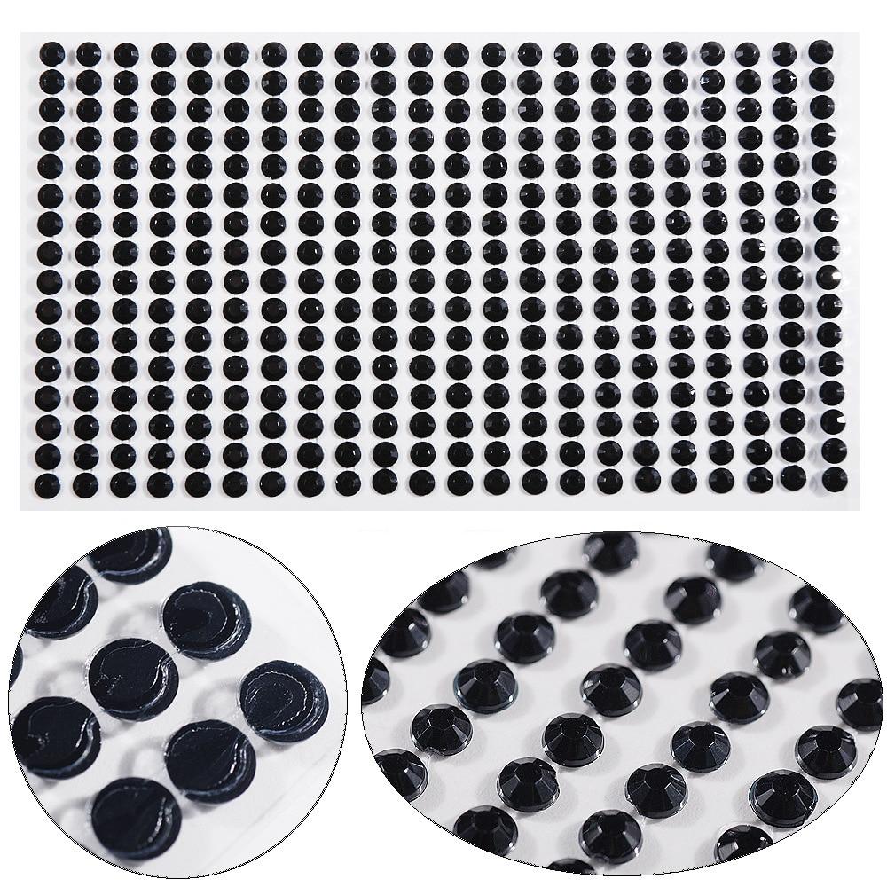 3-6mm Electric syllable face stickers eyebrows face stickers diamond nail art pearl stickers masquerade face decoration diamonds