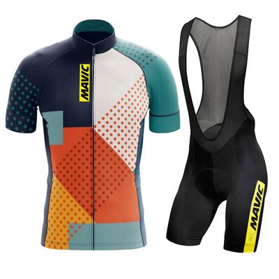 RCC MAVIC Sommer Team Sommer Radtrikot Set Sport Mtb Fahrradbekleidung Atmungsaktives Kurzarmshirt Radhose mit Trägern Ciclism