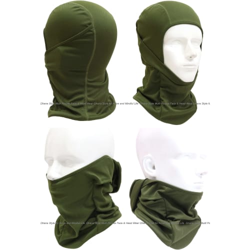 Dhana Style 3-Way Balaclava, Army Camouflage Balaclava, Tactical Face Mask/Military Camouflage Headwear/Airsoft, Cycling, BMX, Bike, Outdoors, JXL Typ