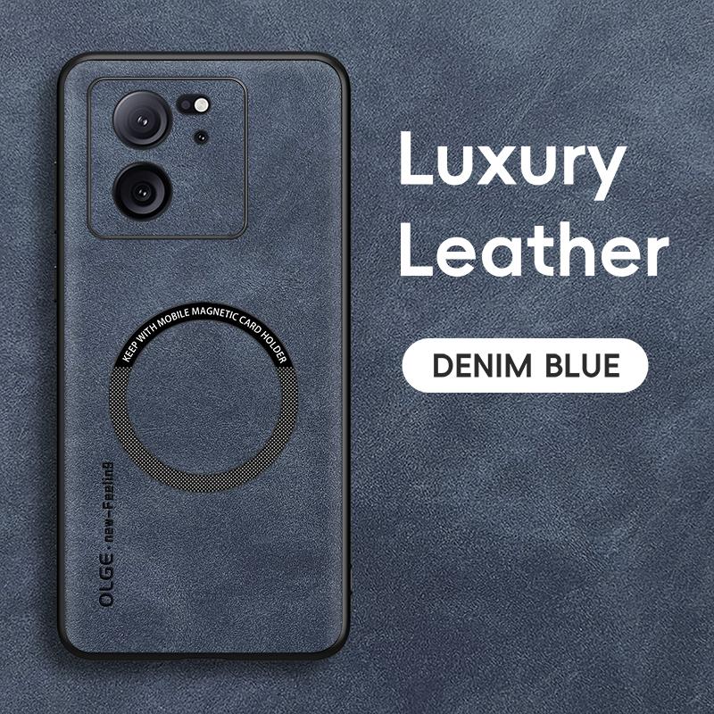 

Для Xiao 13T 13T Pro Чехол для телефона из овчины с точным отверстием, магнитный, ТПУ с мягким краем, противоударный, против отпечатков пальцев For Xiaomi 13T Pro