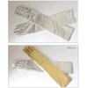 Long Patent Leather Gloves Sexy Coated Gloves Gold Silver Glossy Leather Long Gloves Steel Pole Stage Performance Gloves Y2k