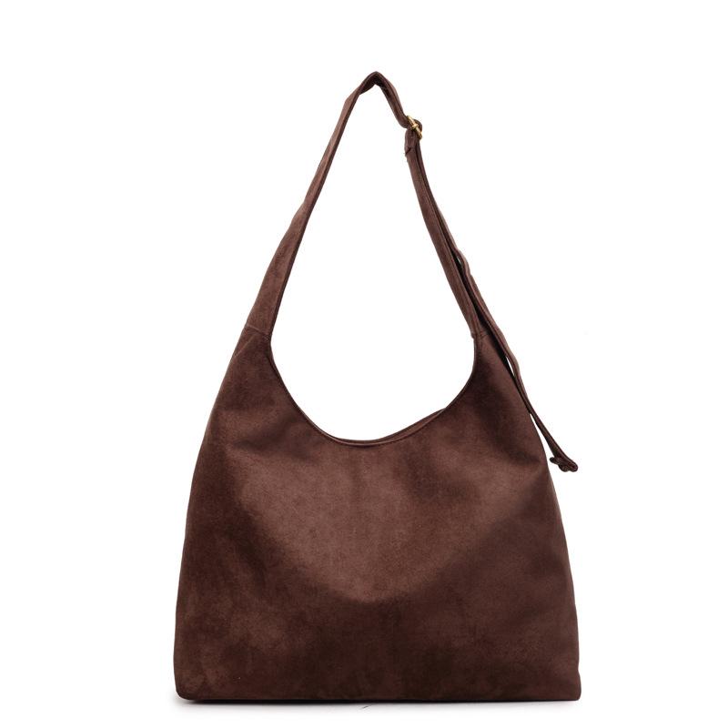 

2025 Autumn Women s Trendy Woolen Shoulder Tote - Unique, Simple Design кофейный