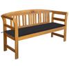 Day and Night - Day and Night Garden Bench with Cushion Solid Acacia Wood 157 Cm