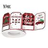 Red And Black Plaid Decals Christmas Thank You Stickers, Print Decorative Labels, Handwritten Blessings Tags Festive Supplies with Writing Space