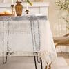 Vintage French Embroidered Lace Tablecloth - White, Nordic-Inspired Polyester Dust Cover for TV Stand, Wine Cabinet & Shoe Rack