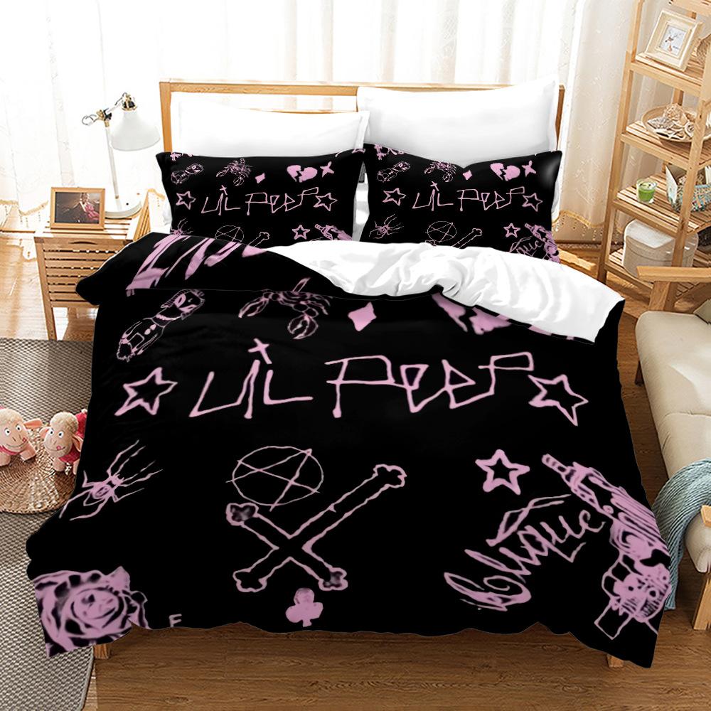 3D Love Bedding Set Couple Room Duvet Cover Pillowcase 2/3pcs Holiday Gift AU210 * 240 Full Size Romantic Love Quick Drying Soft Home Textile