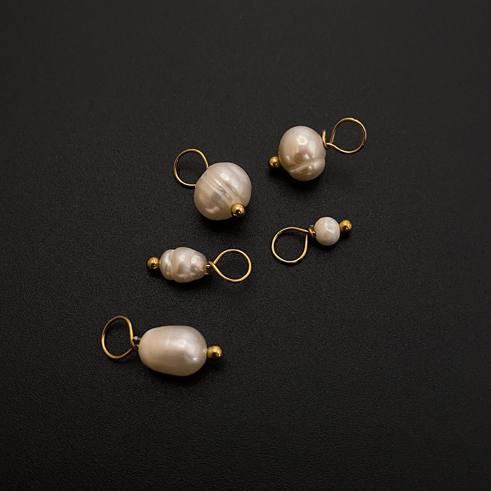 eManco Stainless Steel Personalized Fashion Jewelry DIY Freshwater Pearl Pendant Women's Accessories Factory Outlet