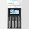 LiitoKala Lii-M4 Battery Charger LCD Display Universal Fast Charging 4 Slots 5V2A USB
