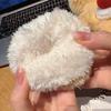 Cute cake bear half finger flip plush gloves women's season plush thickened warm student writing