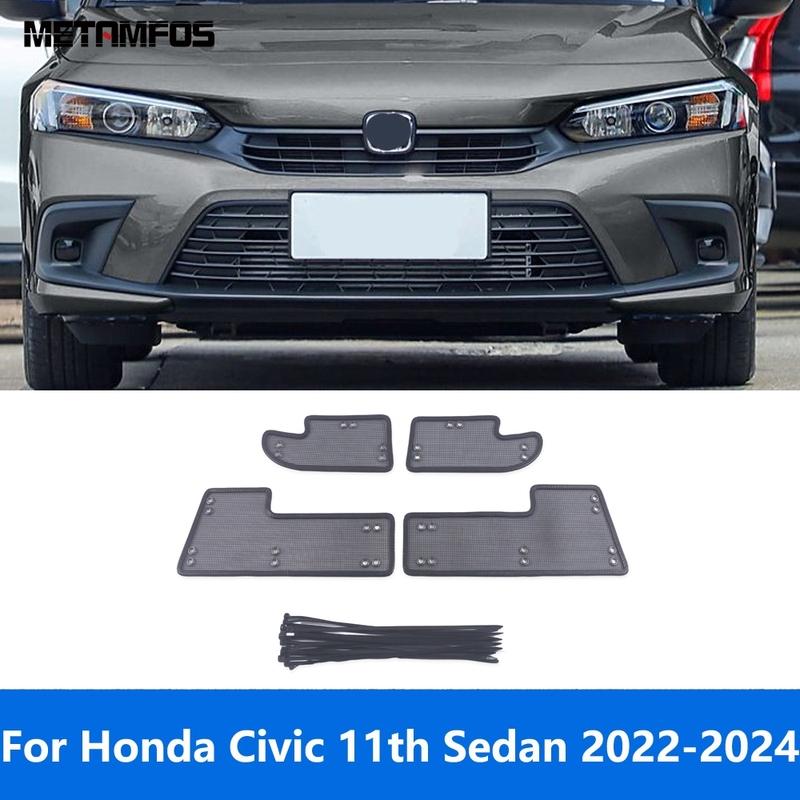 Front Grille ect Net For Honda Civic Sedan 11th - 2024 Front Engine ect Screening Mesh Anti Dust Proof Accessories