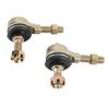 2Pcs M10 Tie Rod End Kit Ball Joint Steel Alloy High Torsion Proof Anti Dust Rubber for 50cc 110cc 150cc 200cc 250cc