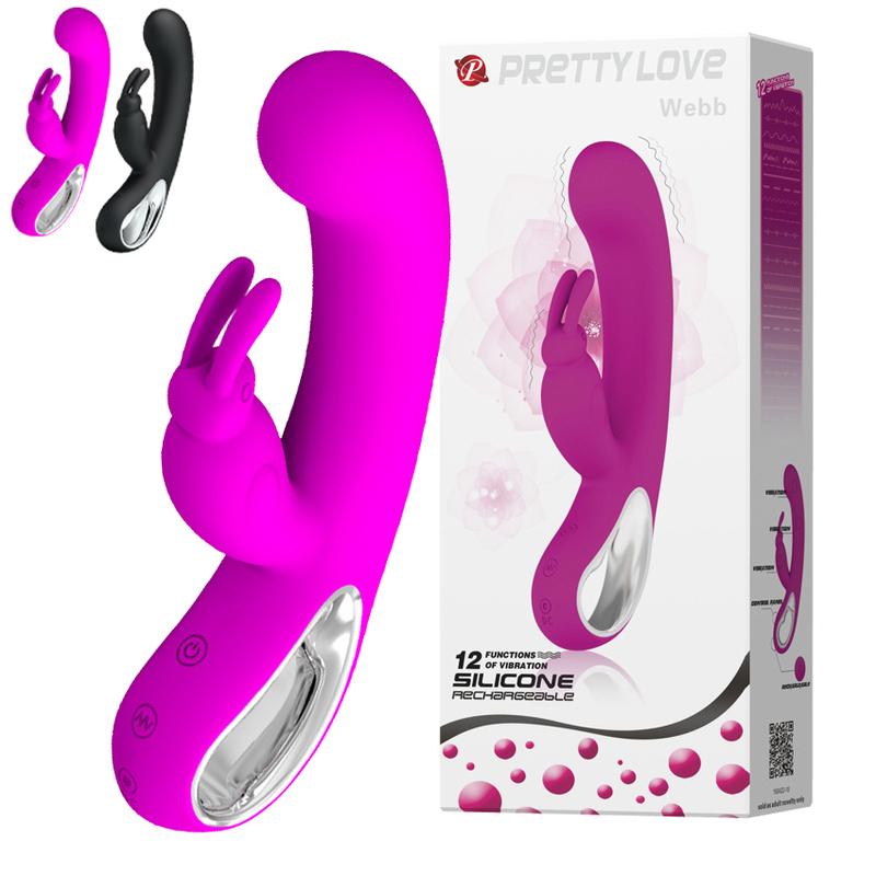 12 Speed G Spot Vibrator USB Rechargeable Powerful Dildo Rabbit Vibrator for Women Clitoris stimulation Massage Adult sex toys